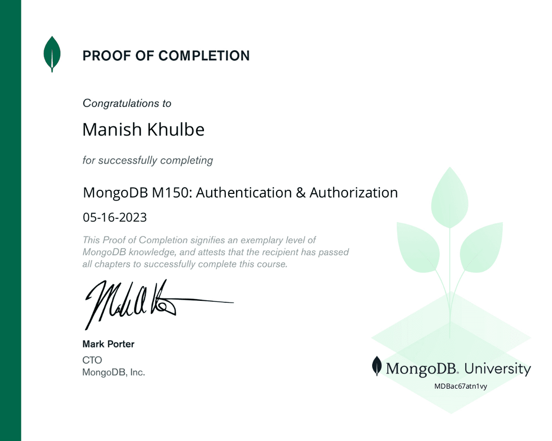 certificate