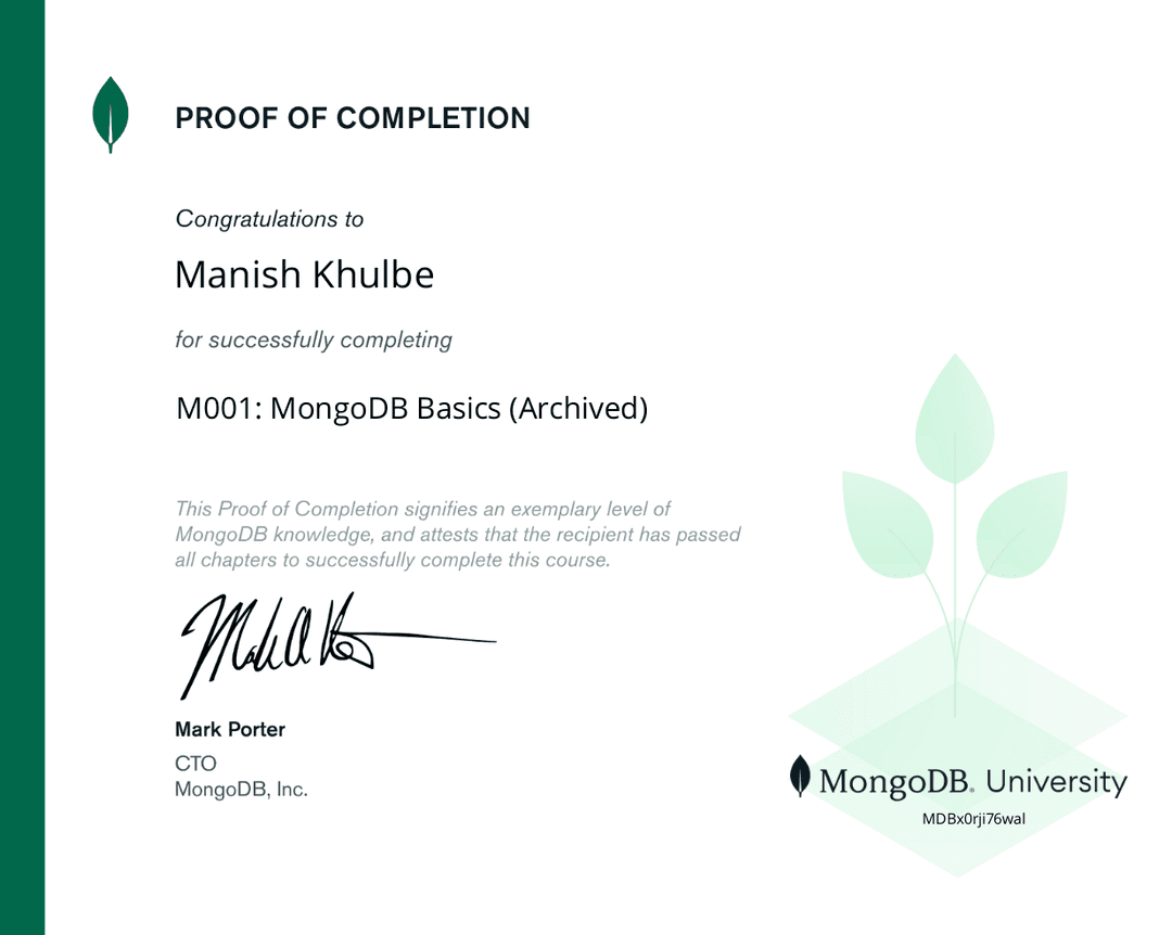 certificate